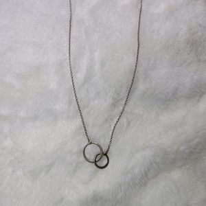 Double circle necklace